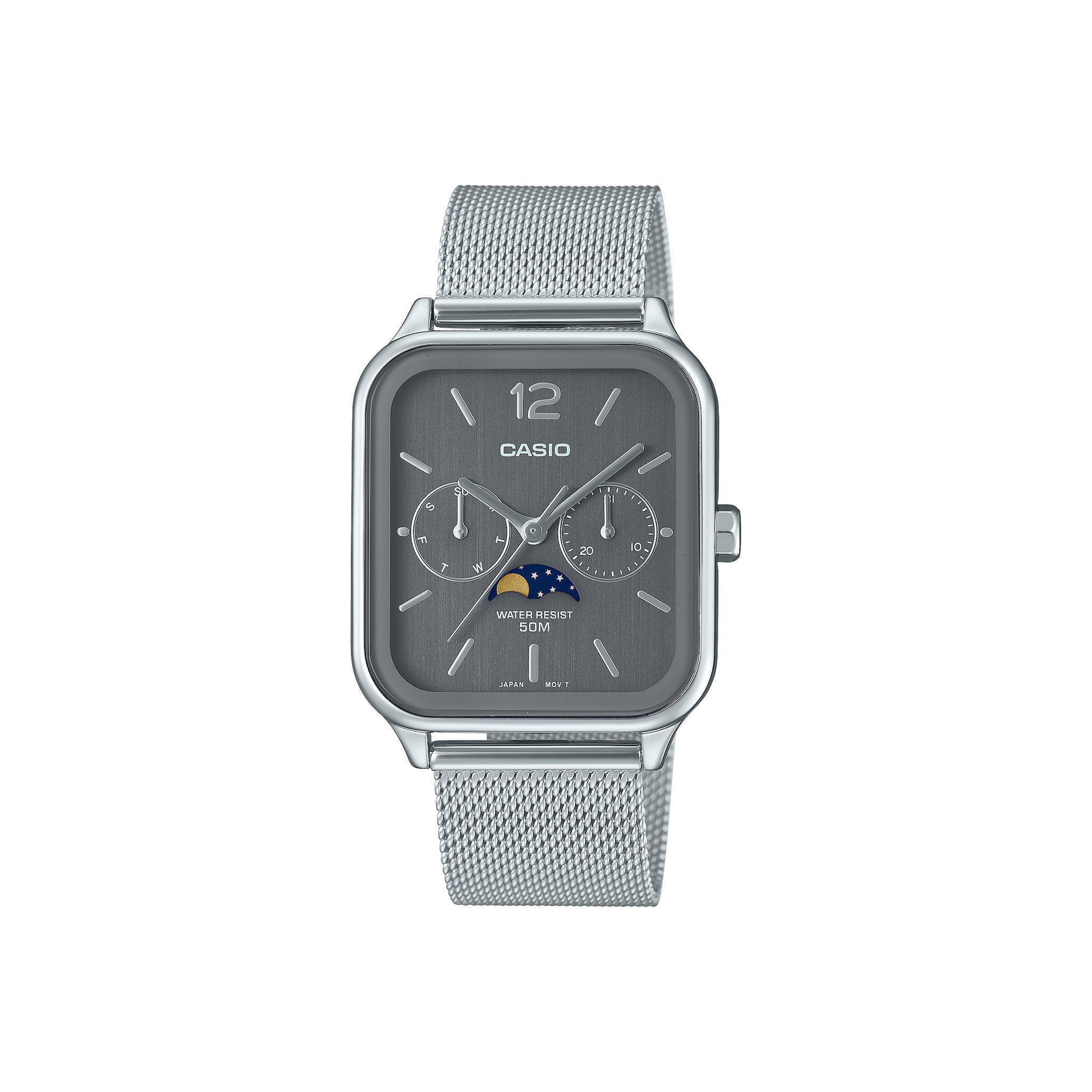 Casio MTP-M305M-8AV Moonphase Digital Quartz Unisex Watch