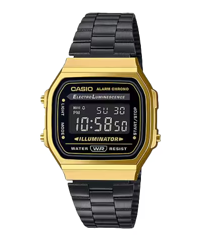 Casio A168WEGB-1B Vintage Digital Quartz Men Watch