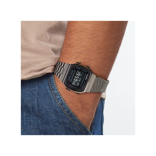 Casio A168WEGG-1B Vintage Digital Quartz Men Watch