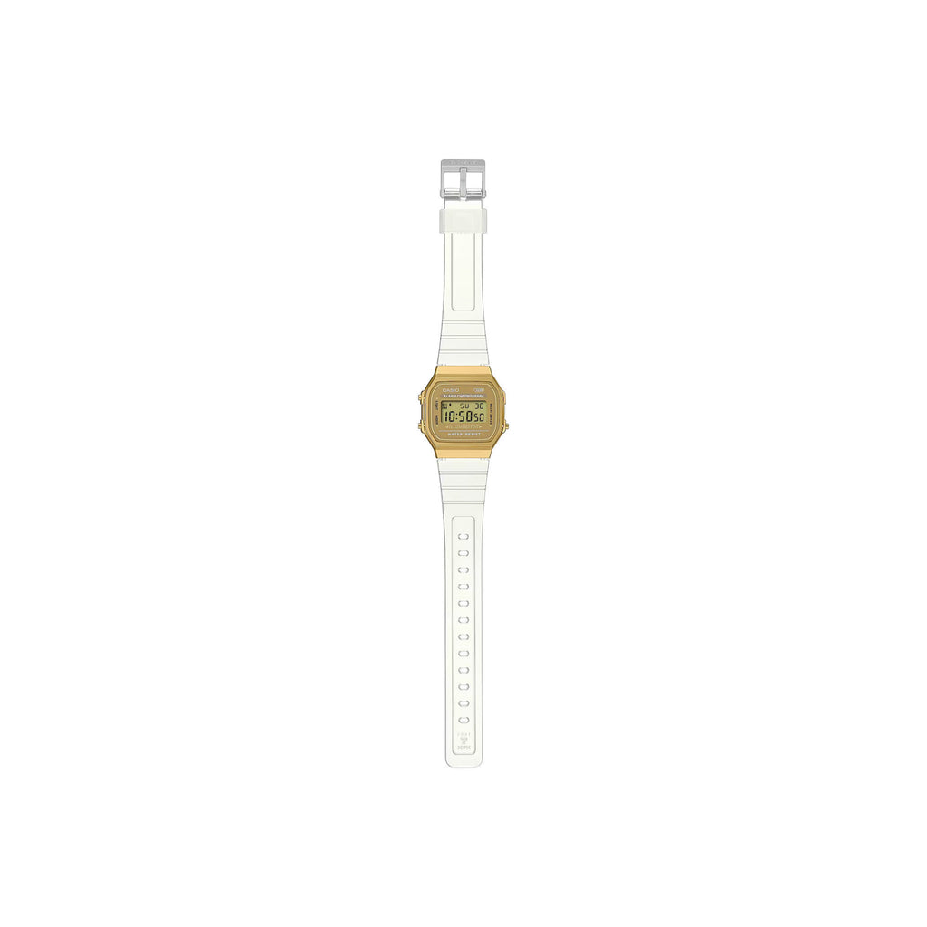 Casio A168XESG-9A Gold Translucent Digital Quartz Unisex Watch